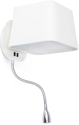 Faro Barcelona 29950 - SWEET Applique blanche avec liseuse