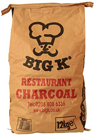 Big K Chilla-Grilla Restaurant Grade Charcoal, 12kg Bag Lumpwood Charcoal