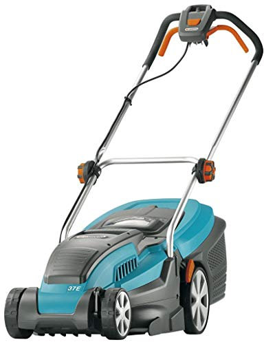 Gardena 37 E PowerMax - Cortacésped (Cortacésped manual, Hojas cilíndricas, 37 cm, 2 cm, 6 cm, 45 L)