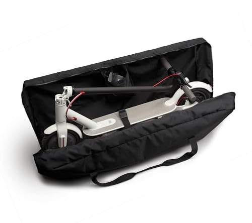 Lamaki E Scooter Tragetasche für Transport & Aufbewahrung - Universale Größe für Ninebot E Scooter Xiaomi E Scooter - Strapazierfähiges Nylon 1680D, Metallreißverschluss - E Scooter Zubehör