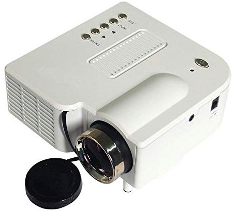 Yanghao Mini proiettore Portatile LED Video Home Cinema Supporto proiettore 1080P 300: 1 di Contrasto per HDMI/VGA/TF/AV/USB/Laptop,Nero