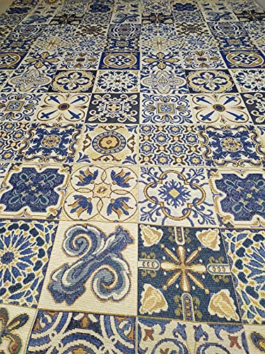 Tessuto Stoffa in Gobelin per Divano Tovaglie Cuscini Fodere Granfoulard a Metraggio Altezza 280 Cm (1)