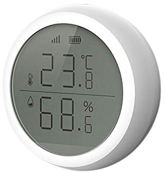 Ganata Thermomètre Hygromètre Intérieur Moniteur de Température et Humidimètre Capteur de Température Sans Life App Contrôle de la Température et du Capteur D'humidité Zigbee 3.0