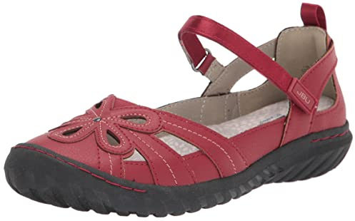 JBU Women's Magnolia Classic Comfort Casual Lightweight Memory Foam APMA Accepted Mary Jane Walking Flat