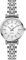 SHENGKE SK Klassische Frauen Uhren Mode Damen Kleid Uhr Solide Edelstahl Band Echtes Lederband(Silver)