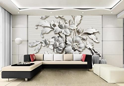 VRPRIME Papier Peint Pour Murs 3 D Stéréo Fleur Moderne TV Mur Papier Peint 3D Papier Peint Photo Murale,3D,150x105cm