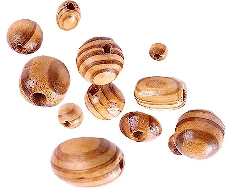COHEALI 100stücke Holzperlen Für Diy-armbänder Bunte Schmuckzubehör Für Junge Mädchen Bastelmaterialien Für Kreative Projekte Runde Perlen Aus Hochwertigem Kiefernholz