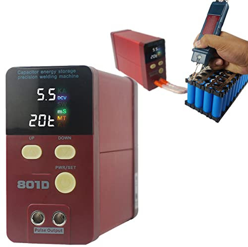 Saldatrice a Punti Senza Fili 801D, Saldatrice a Punti Portatile a Impulsi, Penna Per Saldatura a Mano Fai-da-te Con Batteria Al Litio 110 V-220 V, Saldatrice Per Batterie Al Litio