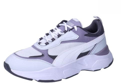 PUMA Cassia, Scarpe da Ginnastica Donna, Silver Mist Puma White Galactic Gray Pale Plum Puma Silver, 43 EU