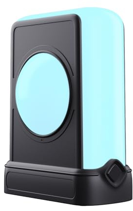 YOWU Kristall-Kopfhörerständer – 3-in-1 Multiport-Dockingstation mit 10 magischen Lichtmodi – das ultimative Gaming-Zubehör – RGB-Kopfhörerhalter für den Schreibtisch (Black)