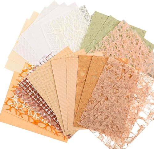 32 Stück Scrapbook-Papier-Set DIY Handgeschöpftes Aushöhlen Deko-Papier Farbe Karton Zum Basteln Gestalten Geeignet Wandcollage Dekoration für Bastelarbeiten Journaling Zubehör Kartenherstellung