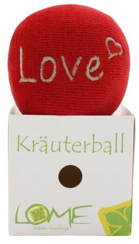 LOME Kräuterball - Knetball mit Bio Lavendel - Handtrainer Antistressball - Duft Anti Stress Bälle - Knautschball Kinder und Erwachsene - Motorikball (Love)