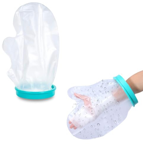 KSJEHW Waterproof Plaster Protection for Children, Toilet Cover – Transparent, Premium Quality Silicone – Reusable, Flexible & Comfortable Ideal for Use in the Bath or Shower (30 x 20 cm)