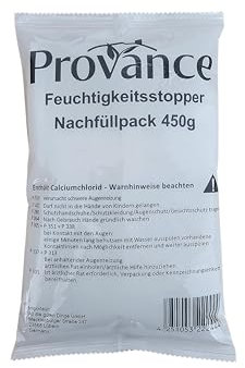 4er Pack Luftentfeuchter Granulat als Nachfüllpack, Entfeuchter Granulat 450g als Raumentfeuchter Trockner, Schimmel- und Geruchsschutz 9,10-2,75€/Kg (4 Stück)