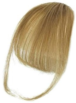 Gefälschter Pony Echthaar-Pony, natürlicher Bang-Haarclip, Pony, Fransen mit Schläfen, Haarteil for Frauen, Clip-on-Air-Bang, 11,4 cm Pony-Haarspangen-Verlängerungen(Grey Gold)