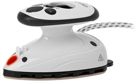 Camry Mini Ferro da Stiro 420W - Mini Ferro da Stiro da Viaggio con Funzione Vapore e Secco, Ferro Piccolo con Suola in Ceramica, Ferro da Viaggio Doppia Tensione per Viaggi Internazionali, Compatto e