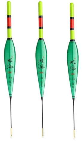 Ailan 3x Angelzubehör LED Schwimmer Verbessern Sie den Angelerfolg mit gut sichtbarem LED Schwimmer und verfügen über zwei Farbmodi, 8g Schwimmfähigkeit, Drei Farbwechsel