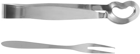 Cabilock Forchetta Per Lumache in Acciaio Inossidabile Pinza Per Lumache Al Forno Francese Forchetta Per Lumache Pinza Per Lumache