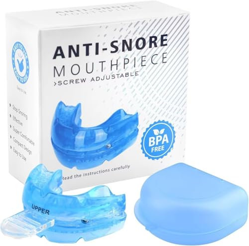 Anti Ronflement: Anti Ronflement Orthese Anti Ronflement Inodore Et Doux Anti Ronflement Efficace Puissant Adapté Aux Hommes et Aux Femmes Ronflent Snoring Mouth Guard - bleu