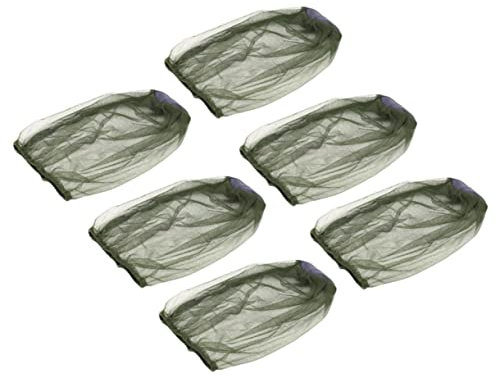 Chapeau de Randonnée Anti-Insectes 6 Pièces en Tissu Vert pour Pêche