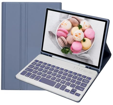 leleyo Tastatur Hülle für iPad mini 5/4/3/2/1 7,9 Hülle mit Tastatur Magnetische Abnehmbare QWERTY für iPad mini 7.9,Lila