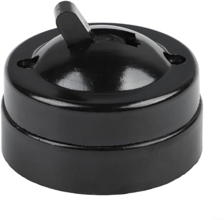 FACULX Interrupteur rond de style vintage à commande unique pour décoration de maison, décoration d'intérieur, bouton à l'ancienne pour maison, hôtel, 220-250 V 1 A