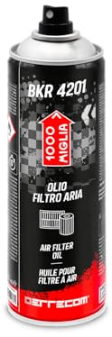ERRECOM 1000 Miglia BKR 4201 Huile pour Filtre à Air Moto en Mousse/Éponge Polyuréthane – Spray 500 ML, Haute Adhérence, Protège Le Moteur Contre Poussière, Boue et Humidité, Optimise Le Flux d’Air