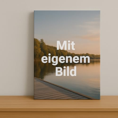 myfolie Fotoleinwand 20x20cm personalisiert – Foto auf Leinwand im Quadratisch (1:1) mit Premium Druck und stabilem Keilrahmen als individuelles Wandbild