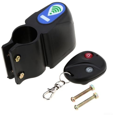 Alarme à distance, système de sécurité antivol sans fil avec sirène puissante de 110 dB, capteur de vibrations pour vélo, installation facile, noir