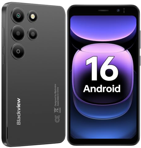 Blackview Wave 2C Telefonos Moviles Libres Android 16, 5 Smartphone, Negro