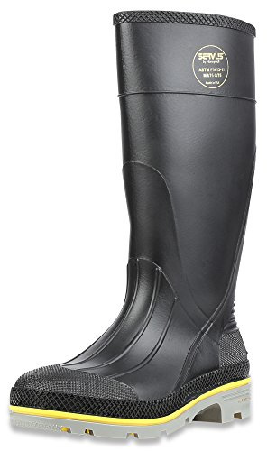 Honeywell Safety 75109-14 Servus XTP Chemical Resistant Men's Safety Hi Boot, Size-14, Black/Yellow/Grey