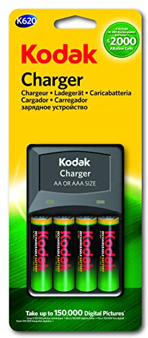 Kodak Charger K620-E + 4 Rechargeable Batteries 2100 mAh