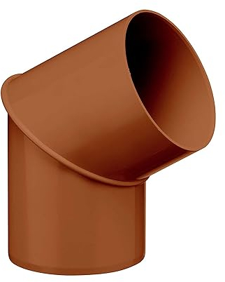 INEFA angolo per il pluviale, 60° Plastica, caso, tubo piegato, l'angolo per Regenfallrorhr, tubo downcomer - connettore, accessori, grondaie connettore tubo 100mm Marrone