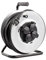 LEDKIA LIGHTING - Carrete Alargador de Cable 50m | 4 Enchufes con Tapas Protectoras | Protección IP44 | Carga Máxima 3200W | Uso Interior/Exterior, Gris, Metal