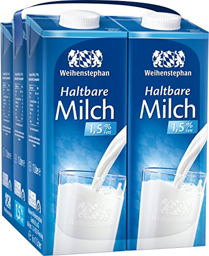 Weihenstephan Haltbare Milch 1,5% , 6er Pack (6 x 1 l)