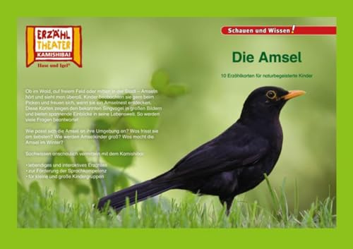 Die Amsel / Kamishibai Bildkarten: 10 Fotobildkarten für das Erzähltheater