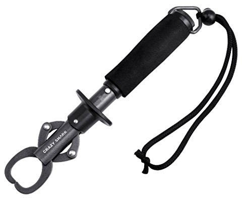 CRAZY SHARK Fisch Lippengreifer aus Edelstahl Fischhalter mit Waage