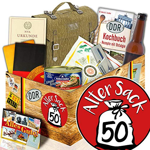 Alter Sack 50 / Geburtstagsgeschenk Mann/NVA DDR Produkte