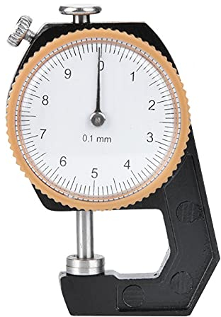 Pied à coulisse numérique, jauge d'épaisseur 0~10mm tête plate testeur d'épaisseur testeur de mesure d'épaisseur cadran 0.1mm,Micromètre mécanique - Mesure de Diamètre Calibre Profondeur