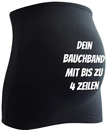 Bauchband mit Wunschtext - Bauchband mit Text, einfach selber gestalten. Alle Bauchbänder werden mit Liebe bedruckt. Designe jetzt dein eigenes Bauchband auf Amazon