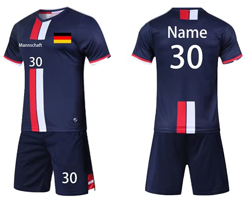 LAIFU personalisiertes fußball Trikot Kinder mit Namen Nummer Team und Logo torwarttrikot Herren Uns