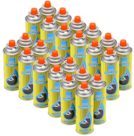 Taylor & Brown 28 Pack Butane Gas Bottles Canister Cartridge Canisters Cylinder | for Camping Stove Cooker, Heater, Barbecue or BBQ, Weed Burner, Kitchen Blow Torch