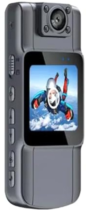 Tyatocepy Mini Kamera WiFi HD/4K Infrarot-Nachtsicht, 180 ° drehbares Objektiv und Rückclip, Recorder der Strafverfolgungskräfte, Zubehör für AP-Kamera, Zubehör-Set