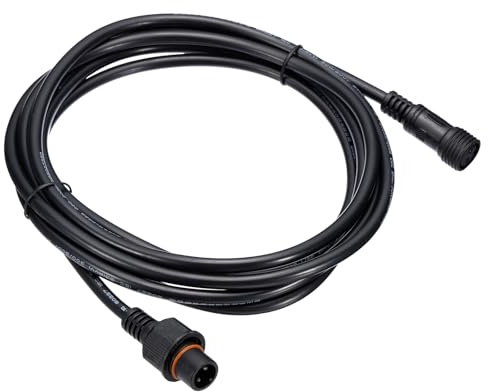 PATIKIL Cavo di Prolunga a 2 Pin da 9,84 Piedi 18Awg Impermeabile Ip67 Nero | Connettore, con Maschio e Femmina su Entrambe le Estremità, per Strisce Led
