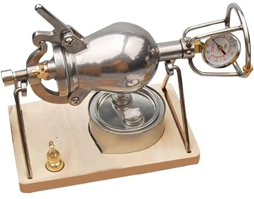YTBHSHXZ Máquina for hacer palomitas de maíz de alta presión, máquina de palomitas de maíz retro con manivela manual china con manómetro, for Navidad, Halloween, mini cañón de palomitas de maíz manual