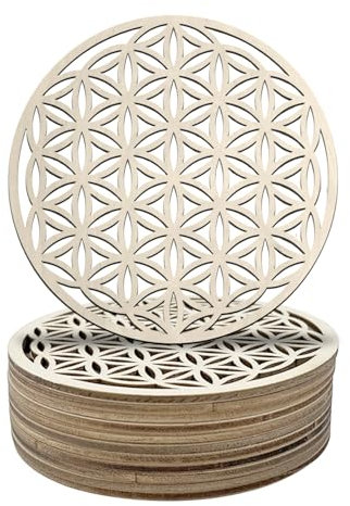 12 Posavasos De Madera, Posavasos Retro Huecos, Almohadillas Protectoras De Aislamiento De Escritorio, Almohadillas Aislantes Para Mesa De Comedor En El Hogar