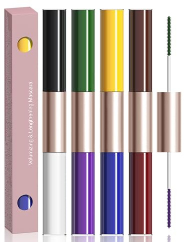 FantasyDay Lunga Durata Waterproof Mascara Volumizzante e Allungante, A Prova Di Sbavature Incurvante Allungante Mascara Xmas Set di Trucchi Occhi - Volume Audace per Uno Sguardo Estremamente Sensuale