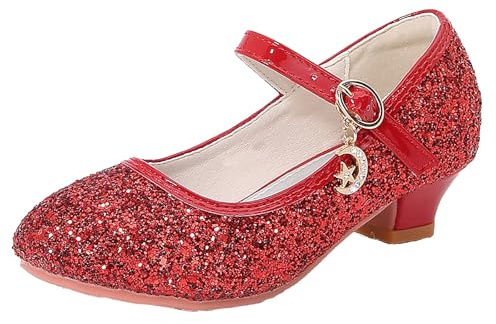 Mary Jane Shoes Women's Glitter Pumps Princess Dress Shoes Heel Shoes Women's Shoes Elegant and Comfortable Ballet Flats Strappy Pumps Low Shoes Dance Shoes Evening Shoes Cosplay Party Costume