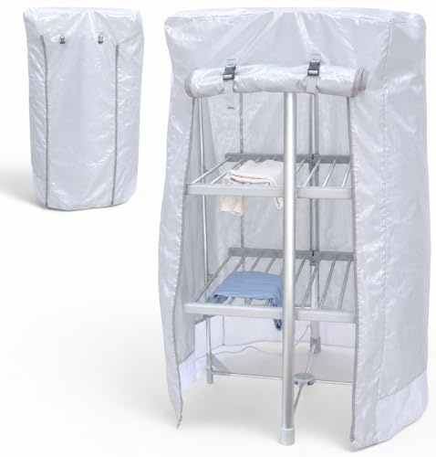 Tarrapu Heated Airer Cover for 3 Tier Clothes Airers: Premium Drying Rack Cover Compatible with DrySoon, Black+Decker, and More – Electric Clothes Dryer Covers to Help Speed Up Drying