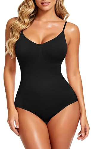 SHAPERIN Formande body för kvinnor Shapewear Bodysuits Reducerande Mage Kvinnor Body Shaper Sömlös Body Shaper, svart, M